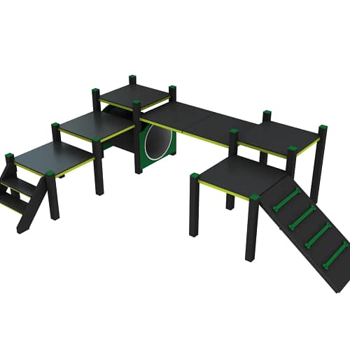 Parcours agility L_3 Parcours agility complet format L pour chien