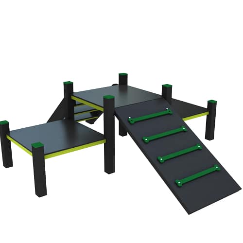 Parcours agility M_4 Parcours complet d’agility extérieur format M