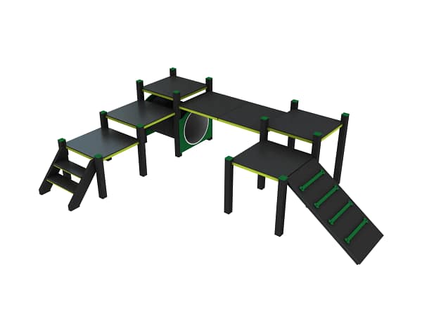 Parcours agility L_3 Parcours agility complet format L pour chien