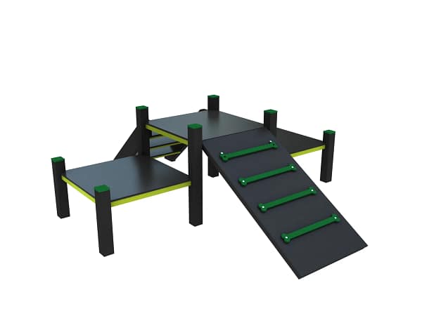 Parcours agility M_4 Parcours complet d’agility extérieur format M