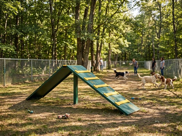 colline freetness agility_5 colline freetness agility dans parc canin en foret