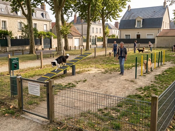 freetness agility parc 2_12 parc d'éducation canine dans un quartier résidentiel